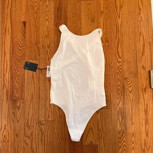 Aritzia white backless bodysuit